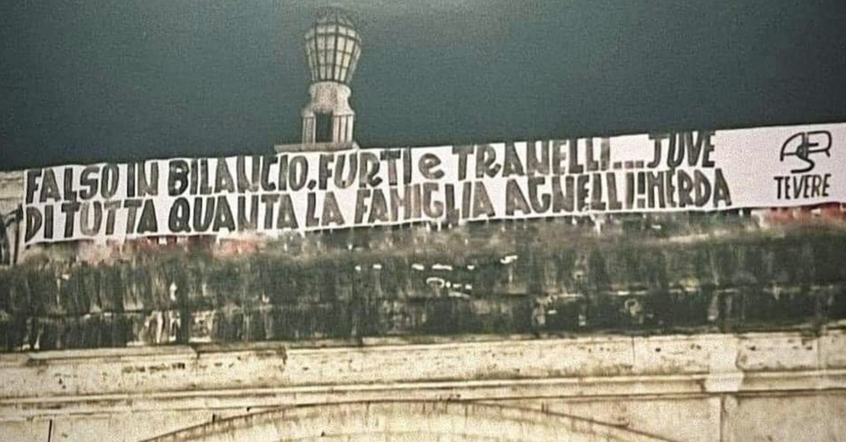 Roma Striscione Contro La Juventus ITA Sport Press