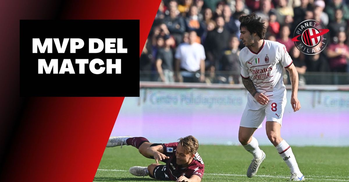 Salernitana Milan 1 2 Tonali è MVP della partita Serie A News