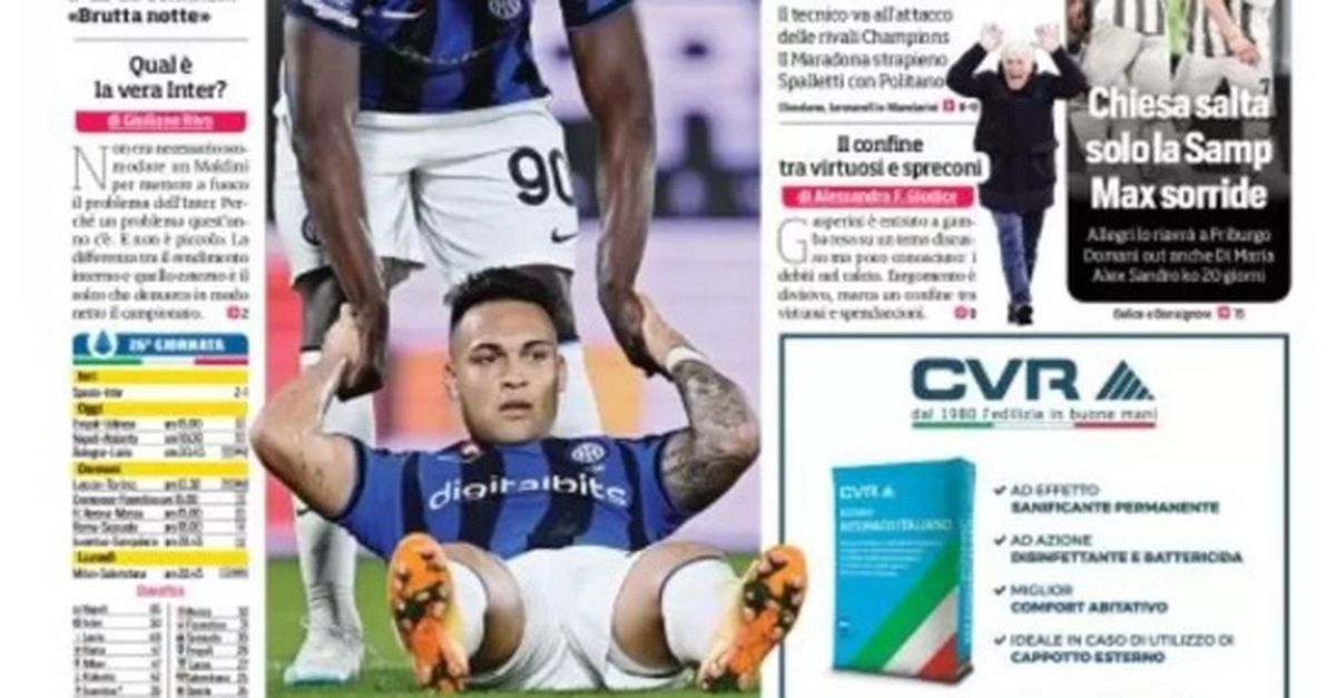 Edicola Cds Il Buco Nerazzurro Altro Blackout Inter Inzaghi Si