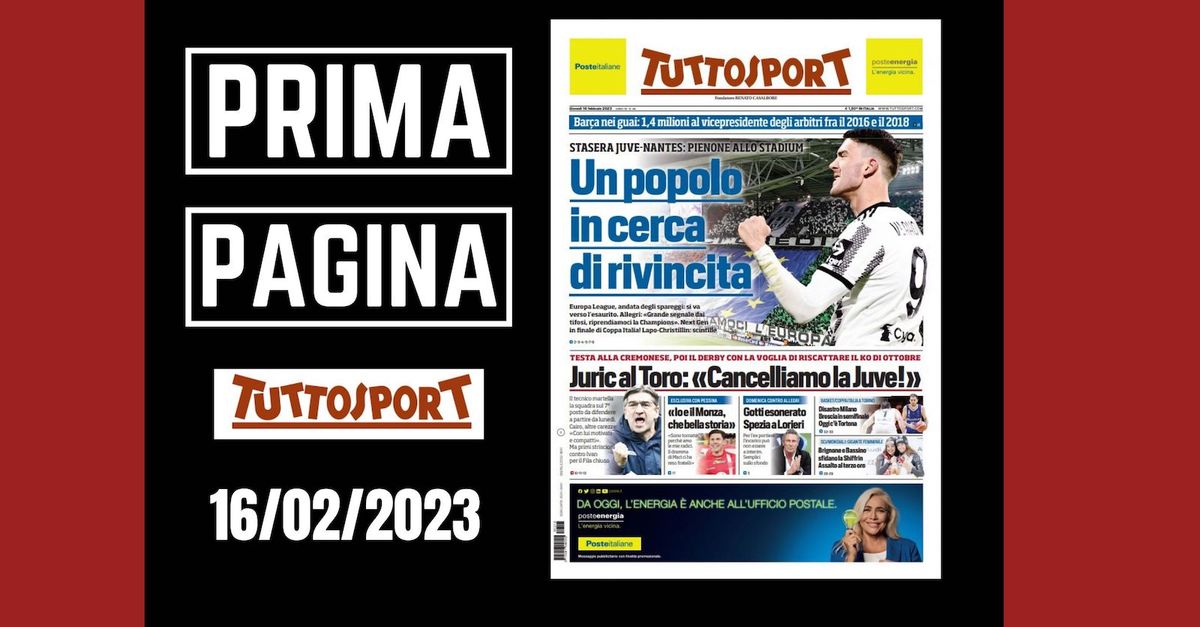 Prima Pagina Tuttosport Un Popolo In Cerca Di Rivincita Pianeta Milan