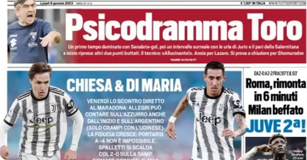 EDICOLA TS Monza Inter Al Veleno Sacchi Fermo Fino A Fine Gennaio