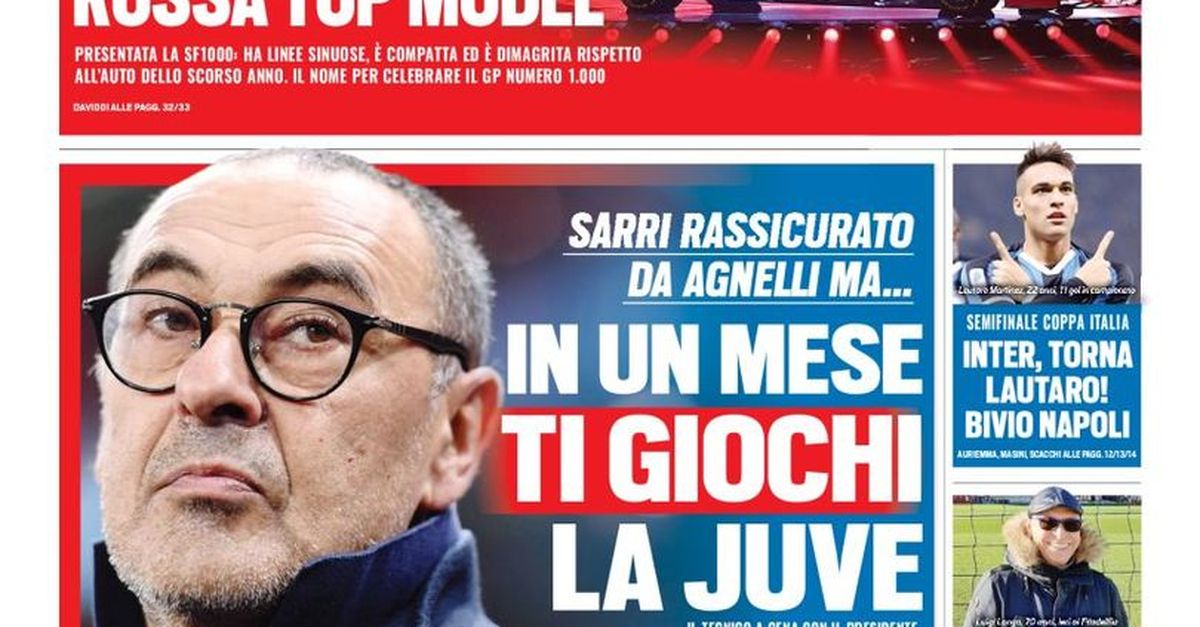 EDICOLA TS Semifinale Di Coppa Italia Inter Torna Lautaro Bivio