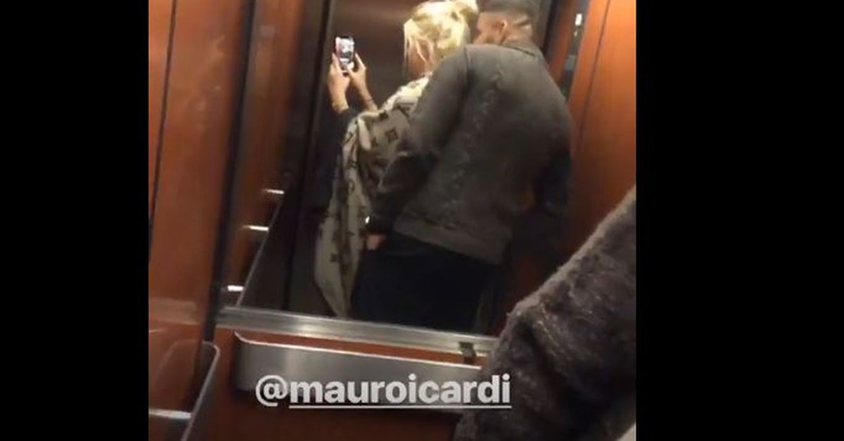 Video Wanda Nara Riprende Mauro Icardi In Ascensore Lui Si Smarca