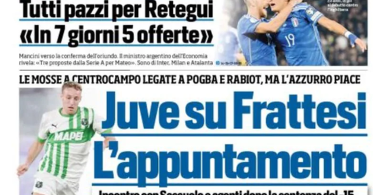 EDICOLA TS Juve Su Frattesi Retegui Offerte Da Inter Milan E