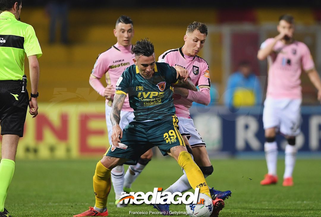  during the Serie B match between Benevento and Carpi FC at Stadio Ciro Vigorito on April 14, 2019 in Benevento, Italy. 