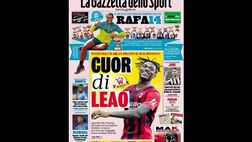 Prima Pagina, La Gazzetta dello Sport: “Cuor di Leao, vuole solo il Milan”