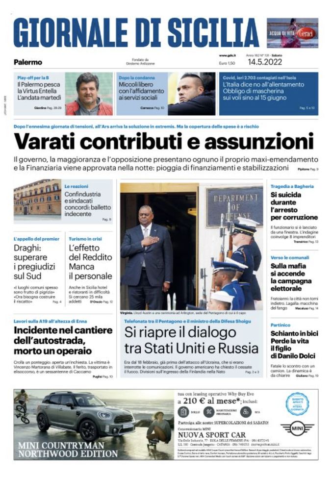 prima pagina