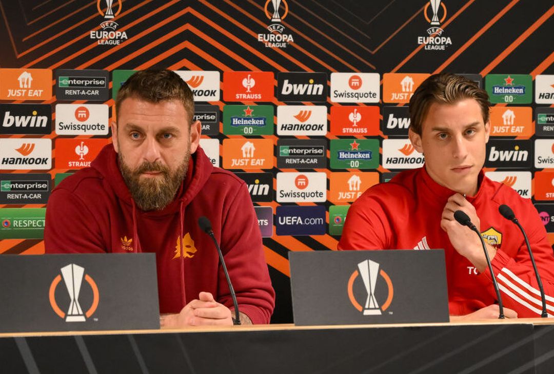 Roma, la conferenza stampa pre Brighton di De Rossi e Bove – FOTO GALLERY - immagine 4