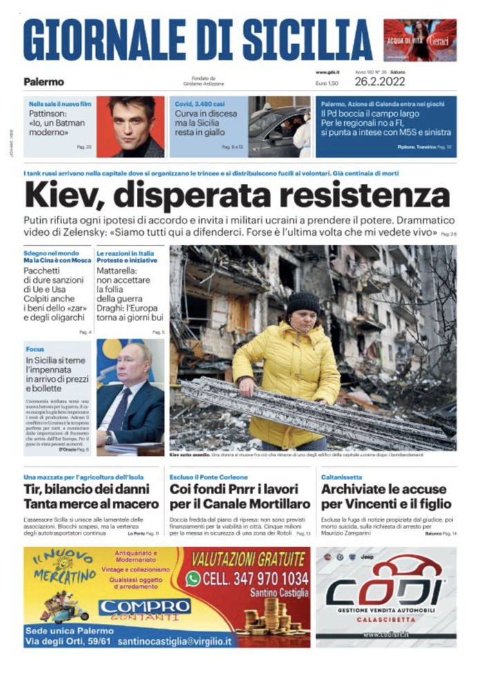 prima pagina
