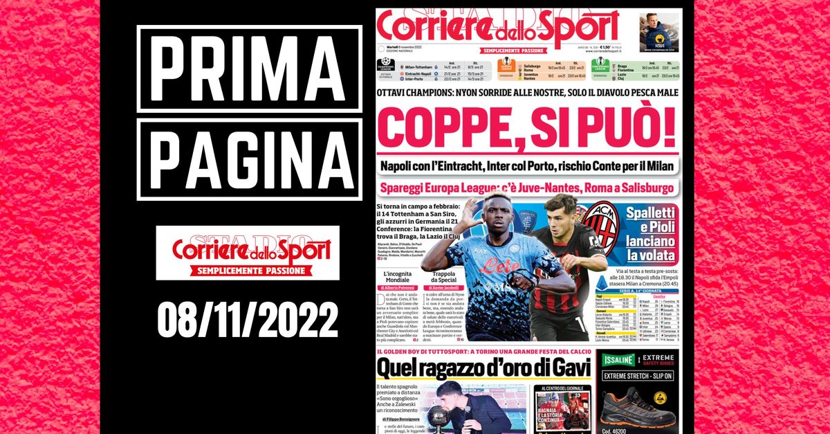 PRIMA PAGINA – Corriere dello Sport: “Re di coppe”