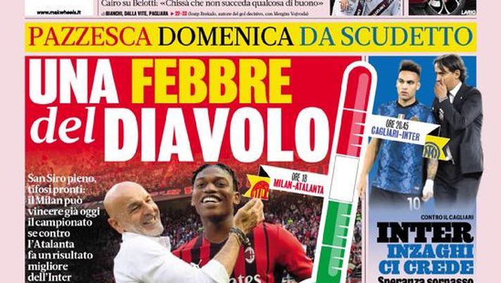 Prima Pagina, La Gazzetta dello Sport: “Una febbre del Diavolo. Inter, Inzaghi ci crede” Prima Pagina, La Gazzetta dello Sport: “Una febbre del Diavolo. Inter, Inzaghi ci crede” - immagine 1