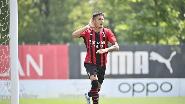 Marco Nasti, attaccante del Milan (getty images)