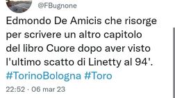 Torino-Bologna 1-0, le reazioni social: “Linetty da libro Cuore di De Amicis”