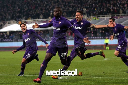 FLORENCE, ITALY - DECEMBER 04: Khouma Babacar of ACF Fiorentina celebrates after scoring a goal during the Serie A match between ACF Fiorentina and US Citta di Palermo at Stadio Artemio Franchi on December 4, 2016 in Florence, Italy. (Photo by Gabriele Maltinti/Getty Images) FLORENCE, ITALY - DECEMBER 04: Khouma Babacar of ACF Fiorentina celebrates after scoring a goal during the Serie A match between ACF Fiorentina and US Citta di Palermo at Stadio Artemio Franchi on December 4, 2016 in Florence, Italy. (Photo by Gabriele Maltinti/Getty Images)