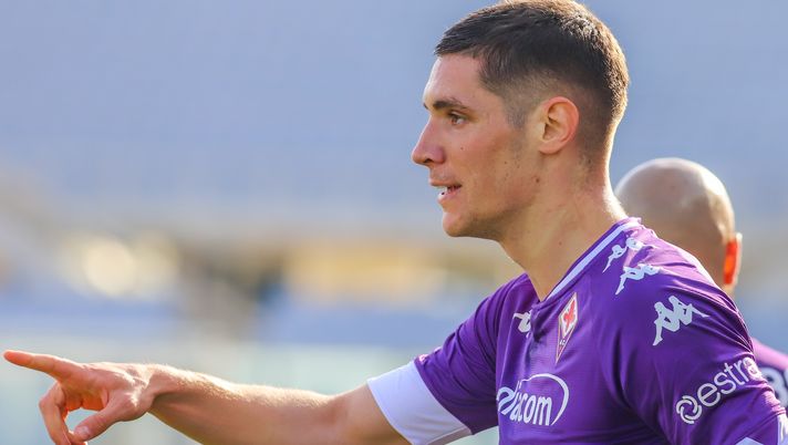 GERMOGLI PH: 7 MARZO 2021 FIRENZE STADIO ARTEMIO FRANCHI SERIE A FIORENTINA VS PARMA NELLA FOTO GOL ESULTANZA MILENKOVIC 