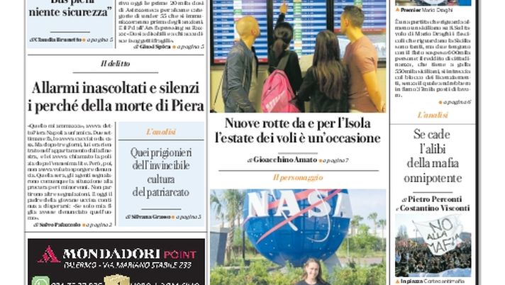 Prima Pagina, La Repubblica-Palermo: “’Anziani, corsa al vaccino. Si prenotano in 40mila”  Prima Pagina, La Repubblica-Palermo: “’Anziani, corsa al vaccino. Si prenotano in 40mila”