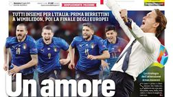 Prima Pagina, Corriere dello Sport: “Un amore così grande”