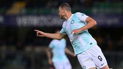 Inter, per Dzeko terza doppietta stagionale in Serie A: non succedeva dal 2017/18