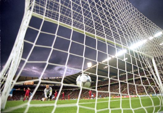 14 Jun 2000: Stefano Fiore scores the second for Italy during the European Championships 2000 group match against Belgium at the King Baudouin Stadium in Brussels, Belgium. Italy won the match 2-0. Mandatory Credit: Gary M Prior/Allsport 14 Jun 2000: Stefano Fiore scores the second for Italy during the European Championships 2000 group match against Belgium at the King Baudouin Stadium in Brussels, Belgium. Italy won the match 2-0. Mandatory Credit: Gary M Prior/Allsport