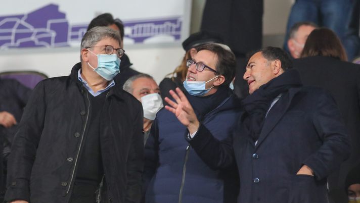 GERMOGLI PH 20 NOVEMBRE 2021 FIRENZE STADIO ARTEMIO FRANCHI CAMPIONATO DI CALCIO DI SERIE A FIORENTINA VS MILAN NELLA FOTO NARDELLA E BARONE Nardella: “Sveleremo il nuovo Franchi il 7 marzo”. E Draghi conferma - immagine 1