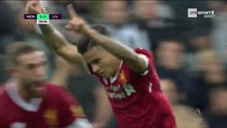 VIDEO / Coutinho show: che golazo contro il Newcastle di Benitez