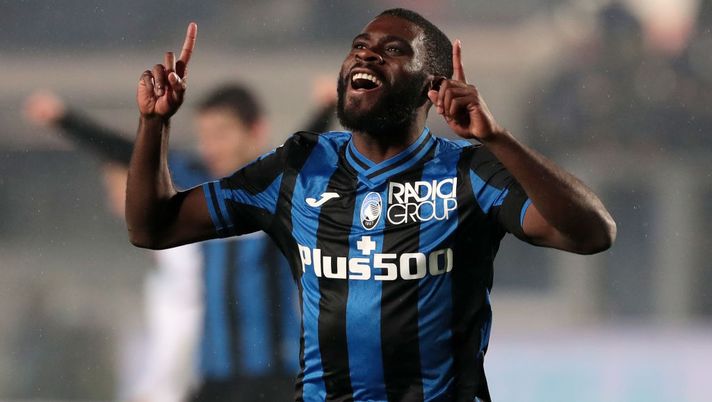BERGAMO, ITALY - JANUARY 15: Jeremie Boga of Atalanta BC celebrates after scoring the team's first goal during the Serie A match between Atalanta BC and Salernitana at Gewiss Stadium on January 15, 2023 in Bergamo, Italy. (Photo by Emilio Andreoli/Getty Images) Boga: “Ora sto bene e gioco di più, sono felice di essere rimasto all’Atalanta - immagine 1