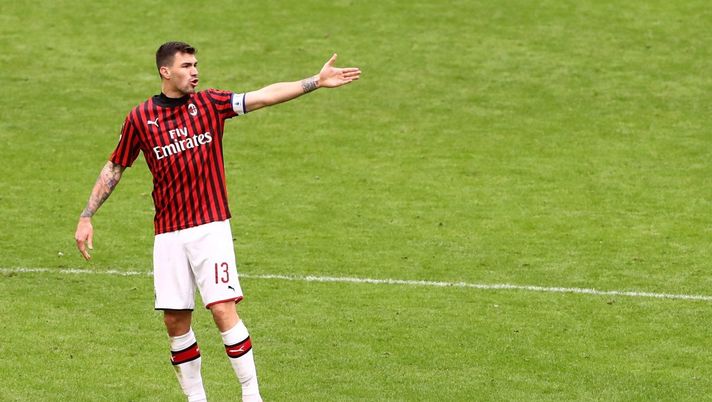 Alessio Romagnoli, difensore e capitano del Milan (credits: GETTY Images) 