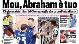Prima Pagina, Corriere dello Sport: “ Mou, Abraham è tuo! Inter, Dzeko show”
