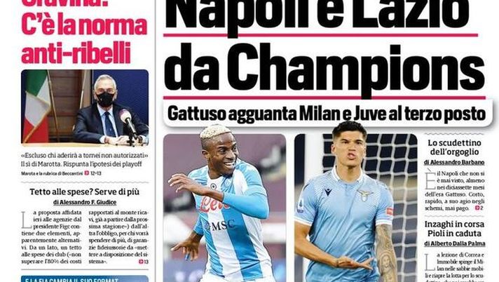 Il Corriere dello Sport, la prima pagina di oggi, martedì 27 aprile 2021 Il Corriere dello Sport, la prima pagina di oggi, martedì 27 aprile 2021
