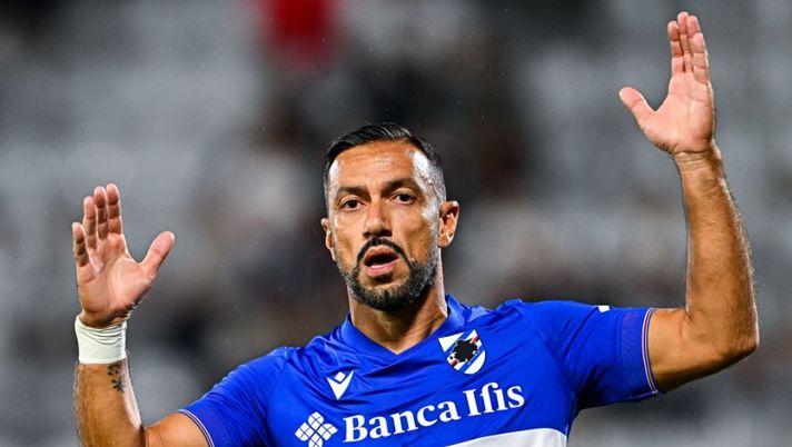LA SPEZIA, ITALY - SEPTEMBER 17: Fabio Quagliarella of Sampdoria reacts with disappointment during the Serie A match between Spezia Calcio and UC Sampdoria at Stadio Alberto Picco on September 17, 2022 in La Spezia, Italy. (Photo by Simone Arveda/Getty Images) Quagliarella: “Gol a 40 anni, non me lo aspettavo. Per il futuro della Sampdoria…” - immagine 1