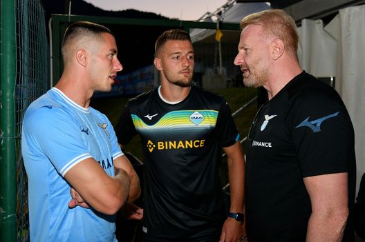 Adam Marusic, Sergej Milinkovic-Savic e Igli Tare Adam Marusic, Sergej Milinkovic-Savic e Igli Tare