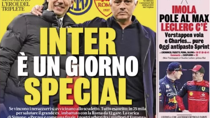 Prima Pagina, Gazzetta della Sport: “Inter, è un giorno Special. Svolta Milan” prima pagina