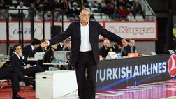 L’allenatore della Givova Scafati Boniciolli in conferenza: “Forza Roma, abbasso Lazio”