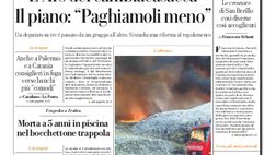 Prima Pagina, La Repubblica-Palermo: “Discariche a fuoco una dopo l’altra”