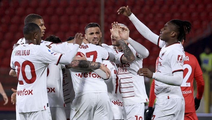 Milan, calciatori impegnati nella trasferta di Monza (getty images)