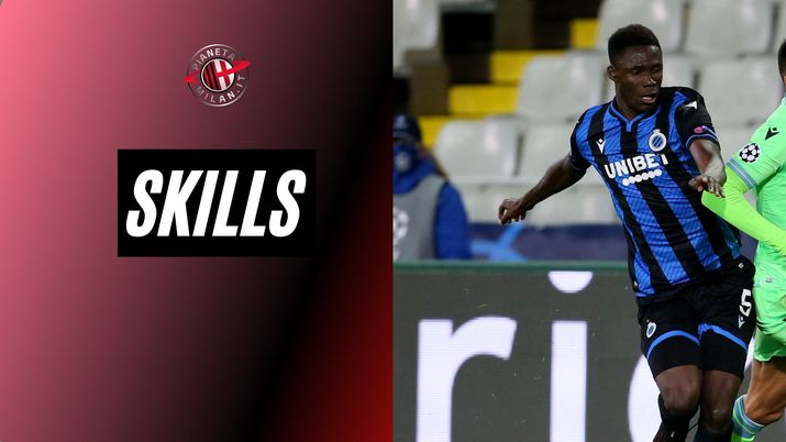 Odilo Kossounou (difensore centrale del Club Bruges), obiettivo di calciomercato dell'AC Milan | Milan News (credits: Getty images) 