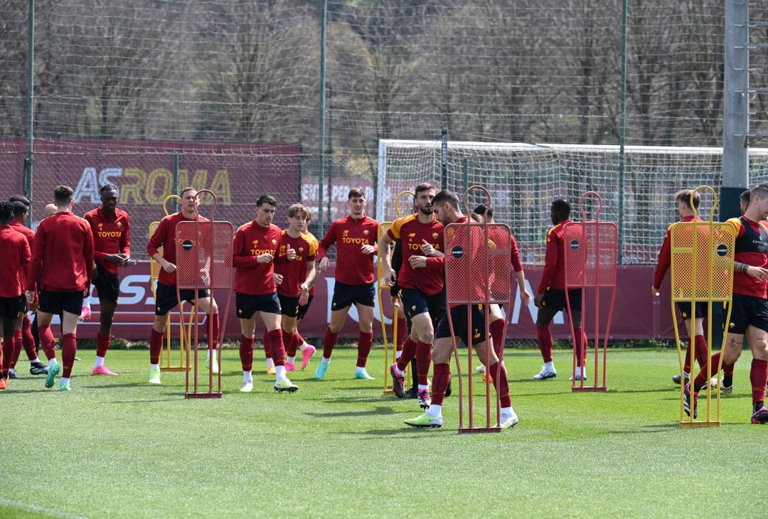 L’allenamento della Roma alla vigilia del match col Feyenoord – FOTO GALLERY - immagine 23