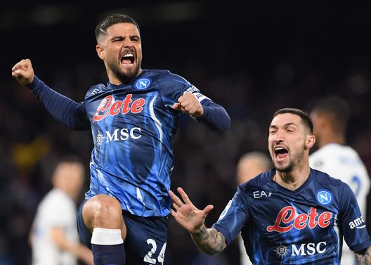 (Photo by SSC NAPOLI/SSC NAPOLI via Getty Images) politano insigne napoli inter