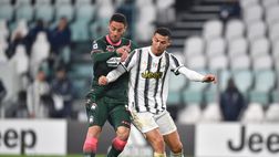 Minestrina Juve contro il Crotone, ma il marziano CR7 sorpassa Lukaku