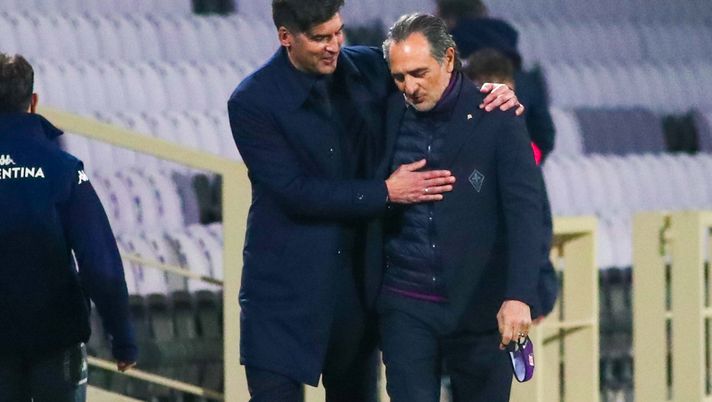 GERMOGLI PH 3 MARZO 2021 FIRENZE STADIO ARTEMIO FRANCHI CAMPIONATO DI SERIE A FIORENTINA VS ROMA NELLA FOTO FONSECA E PRANDELLI 