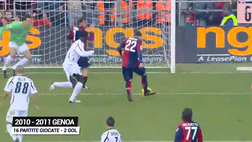VIDEO Genoa, dai colpi di testa, al pallonetto da metà campo: 10 anni di gol di Mattia Destro