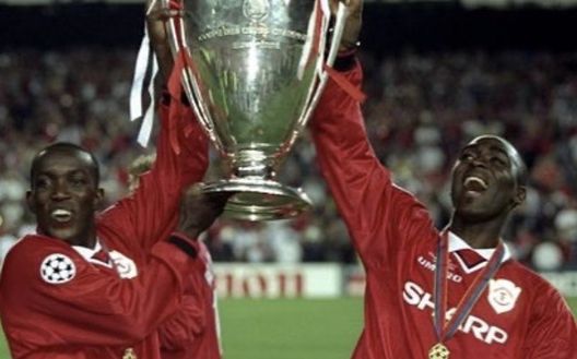 Andy Cole insieme a Dwight Yorke con la Champions League 1999 Andy Cole insieme a Dwight Yorke con la Champions League 1999