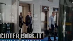 VIDEO FCIN1908 / Inter, Marotta e Antonello lasciano il consiglio di Lega: le immagini