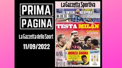 Prima pagina Gazzetta dello Sport: testa Milan, l’Inter respira
