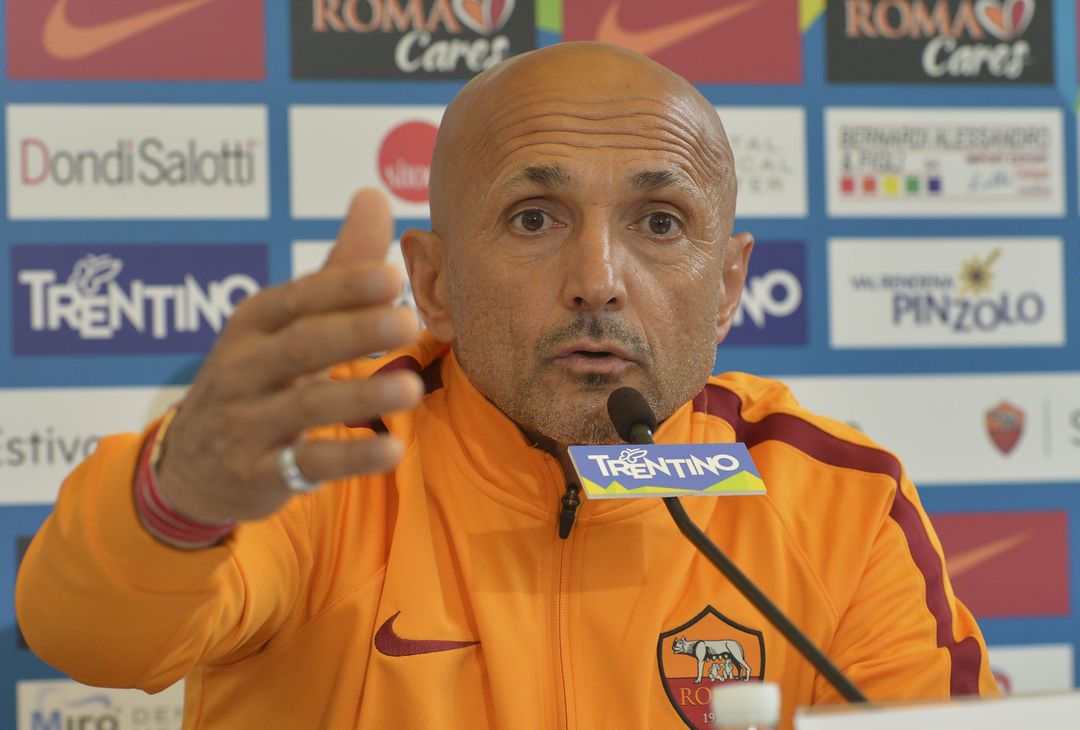  TRENTO, ITALY - JULY 12:  AS Roma head coach Luciano Spalletti attends a press conference on July 12, 2016 in Pinzolo near Trento, Italy.  (Photo by Luciano Rossi/AS Roma via Getty Images)  