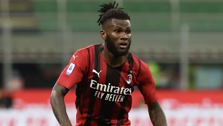 Franck Kessié (centrocampista AC Milan), qui durante Milan-Cagliari 0-0 (Serie A 2020-2021) | News (Getty Images)