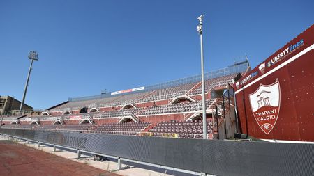 TRAPANI, ITALY - JUNE 26: A general view of an empty stadium before the serie B match between Trapani Calcio and Pordenone Calcio on June 26, 2020 in Trapani, Italy. (Photo by Tullio M. Puglia/Getty Images for Lega Serie B)