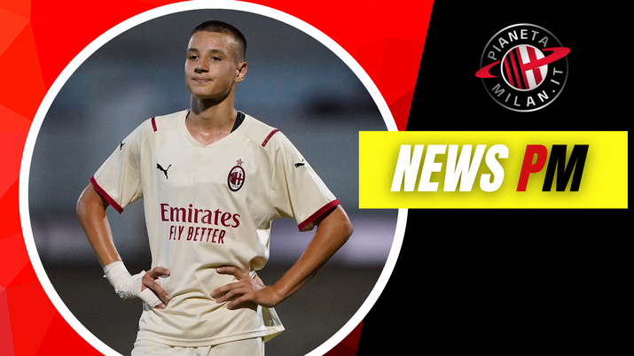 Francesco Camarda, giovane attaccante del Milan (getty images) Francesco Camarda, giovane attaccante del Milan (getty images)