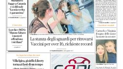 Prima Pagina, La Repubblica-Palermo: “La stanza degli sguardi per ritrovarsi. Musumeci fugge a Catania”