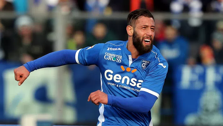 EMPOLI, ITALY - JANUARY 22: Levan Mchedlidze of Empoli FC reacts during the Serie A match between Empoli FC and Udinese Calcio at Stadio Carlo Castellani on January 22, 2017 in Empoli, Italy.  (Photo by Gabriele Maltinti/Getty Images)